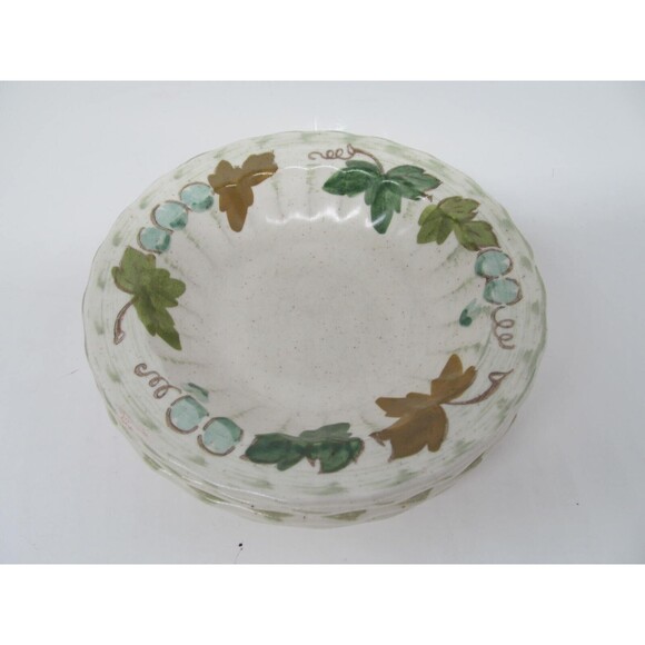 Metlox Vernon Ware Vinyard Set Of 4 Vintage 6 " Dessert Fruit Bowls VGC - Picture 3 of 9
